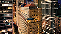 A contemporary view of the main building from Liberty and William Streets.  This view includes the extension to the Bank after the New York Fed acquired the Montauk building on William Street.  (John Bartelstone 2002)