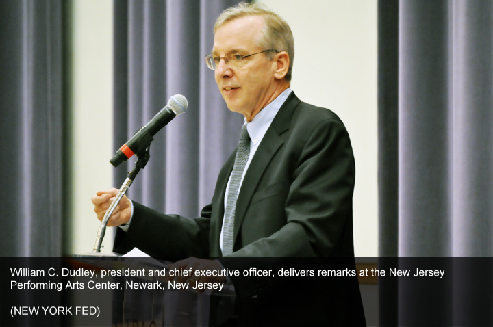 William C. Dudley, president and chief executive officer, delivers remarks at the New Jersey Performing Arts Center, Newark, New Jersey