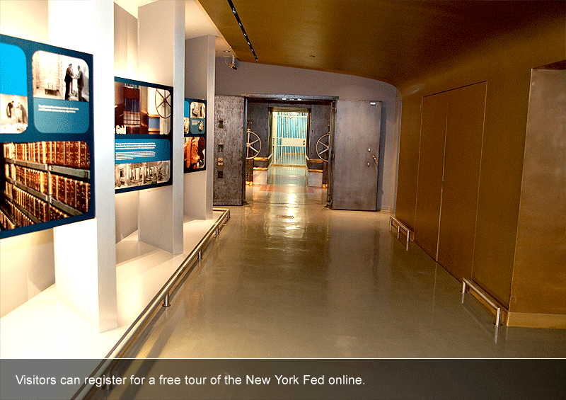 Visitors can register for a free tour of the New York Fed online.