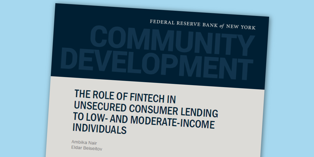 The Role of Fintech in Unsecured Consumer Lending to Low- and Moderate-Income Individuals