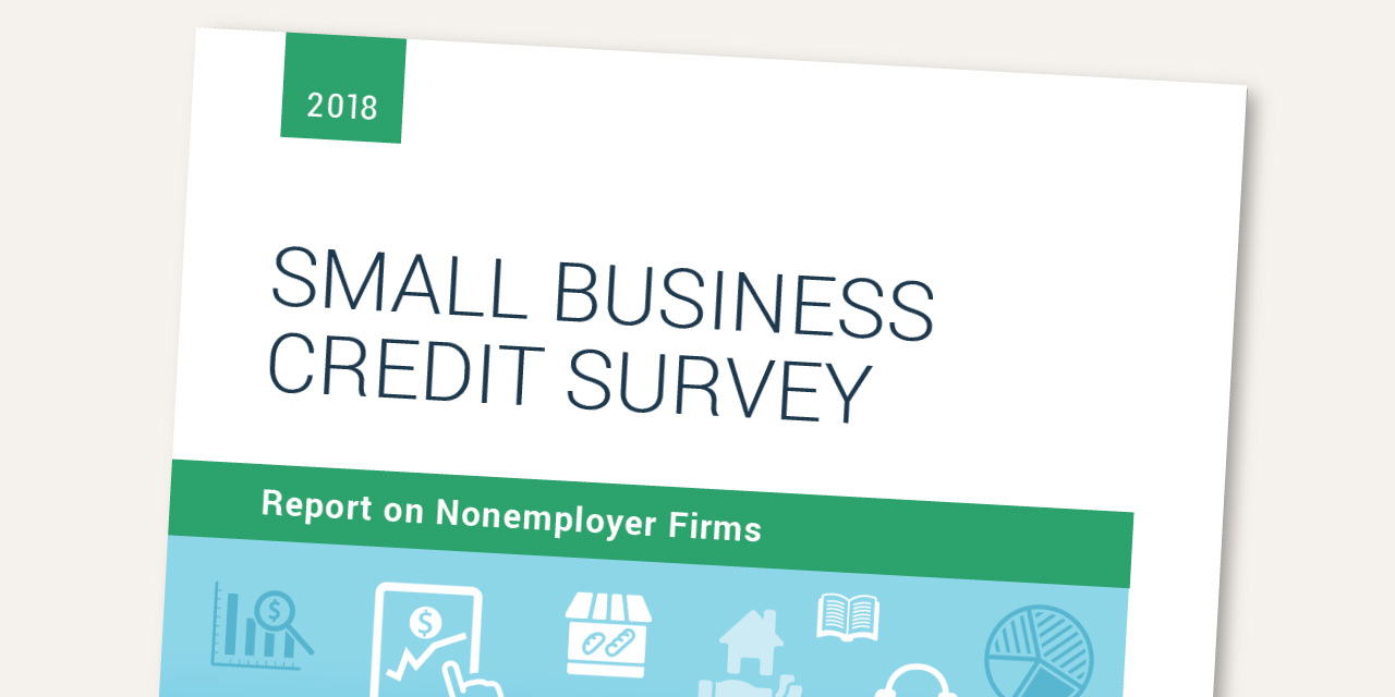 Cover of Report on Nonemployer Firms from 2017 Small Business Credit Survey