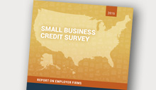Cover of the 2016 Small Business Credit Survey: Report on Employer Firms