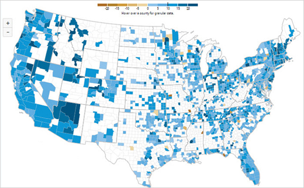 Mapping Home Price Changes