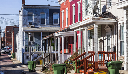 Photo: lower income neighborhood in the U.S.